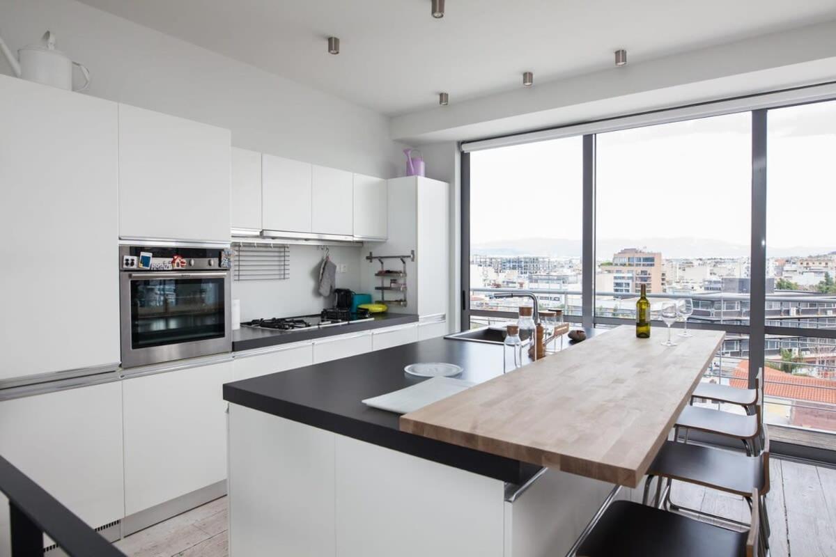 Penthouse With 360 View Of Athens And Private Gym Atenas Exterior foto