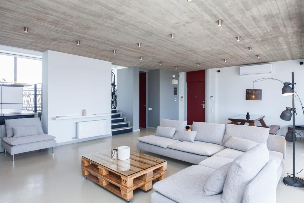 Penthouse With 360 View Of Athens And Private Gym Atenas Exterior foto