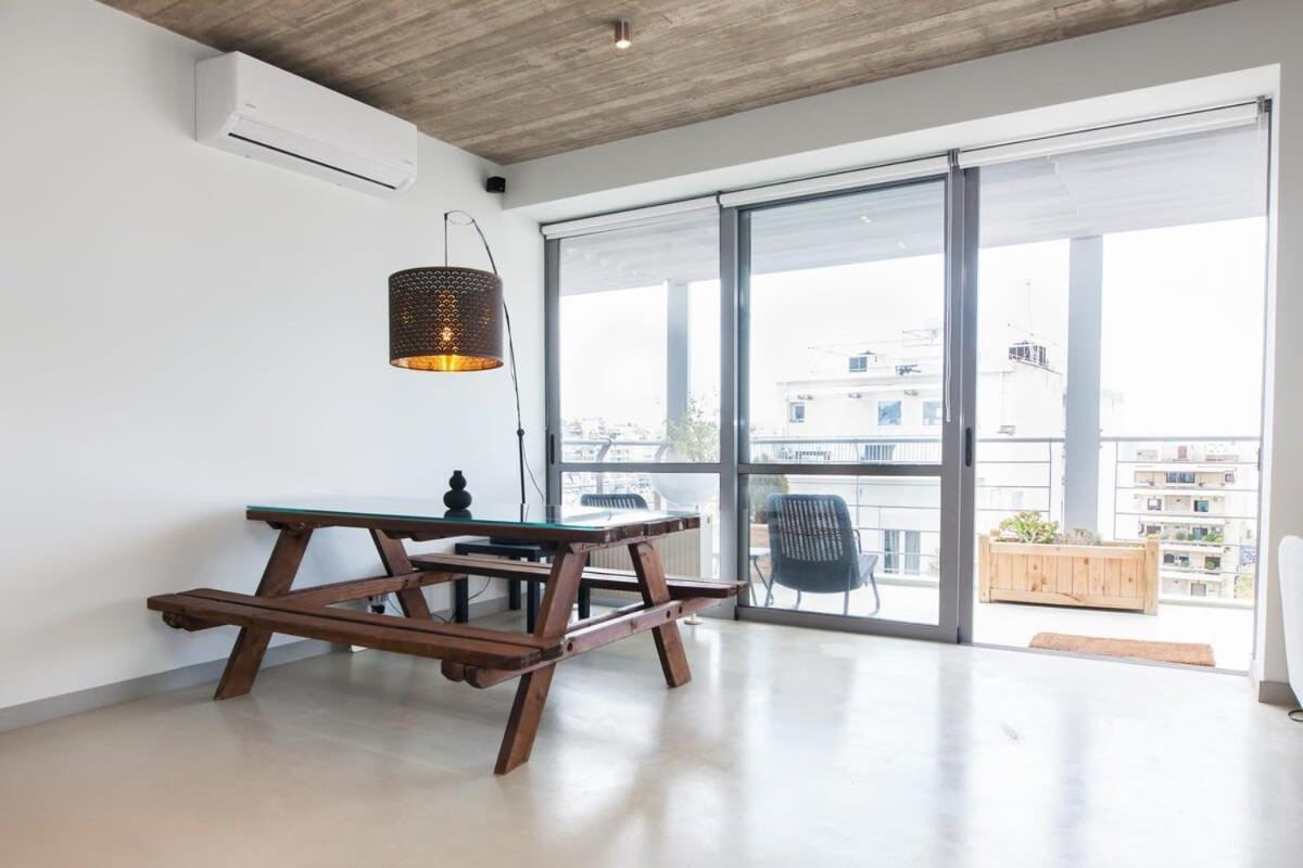 Penthouse With 360 View Of Athens And Private Gym Atenas Exterior foto