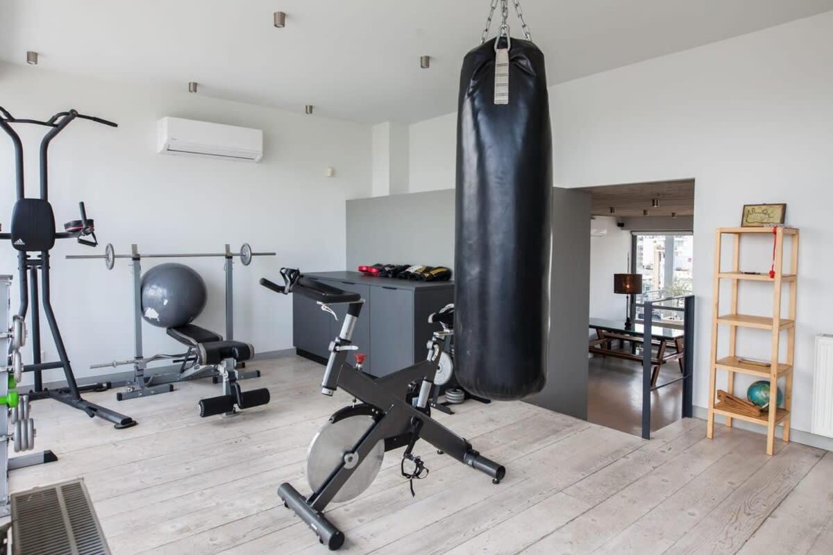 Penthouse With 360 View Of Athens And Private Gym Atenas Exterior foto